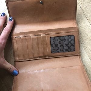 Coach wallet & check book cover